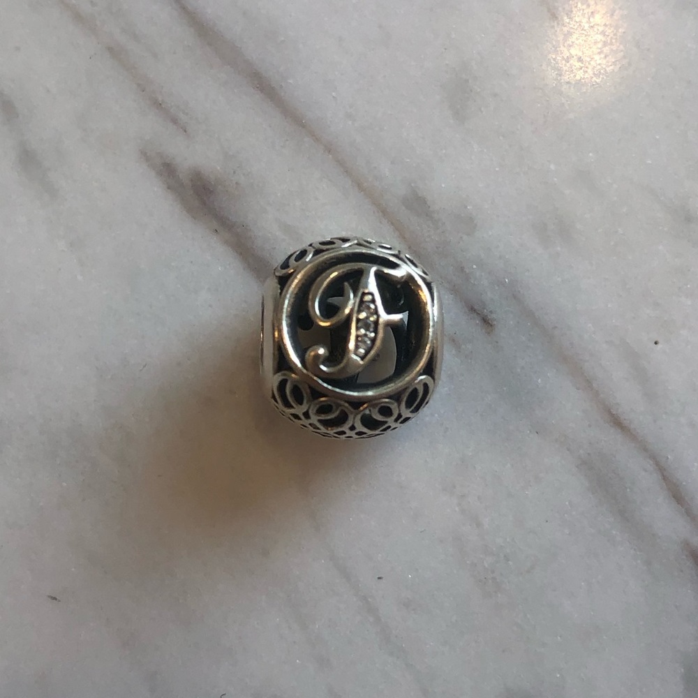 Pandora Silver “F” Charm